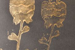 Xperimenting with gold on black paper